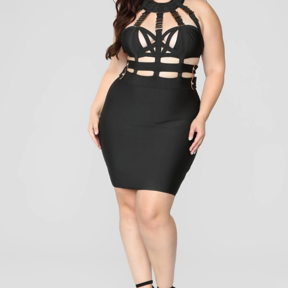 Black bandage dress size 1XL